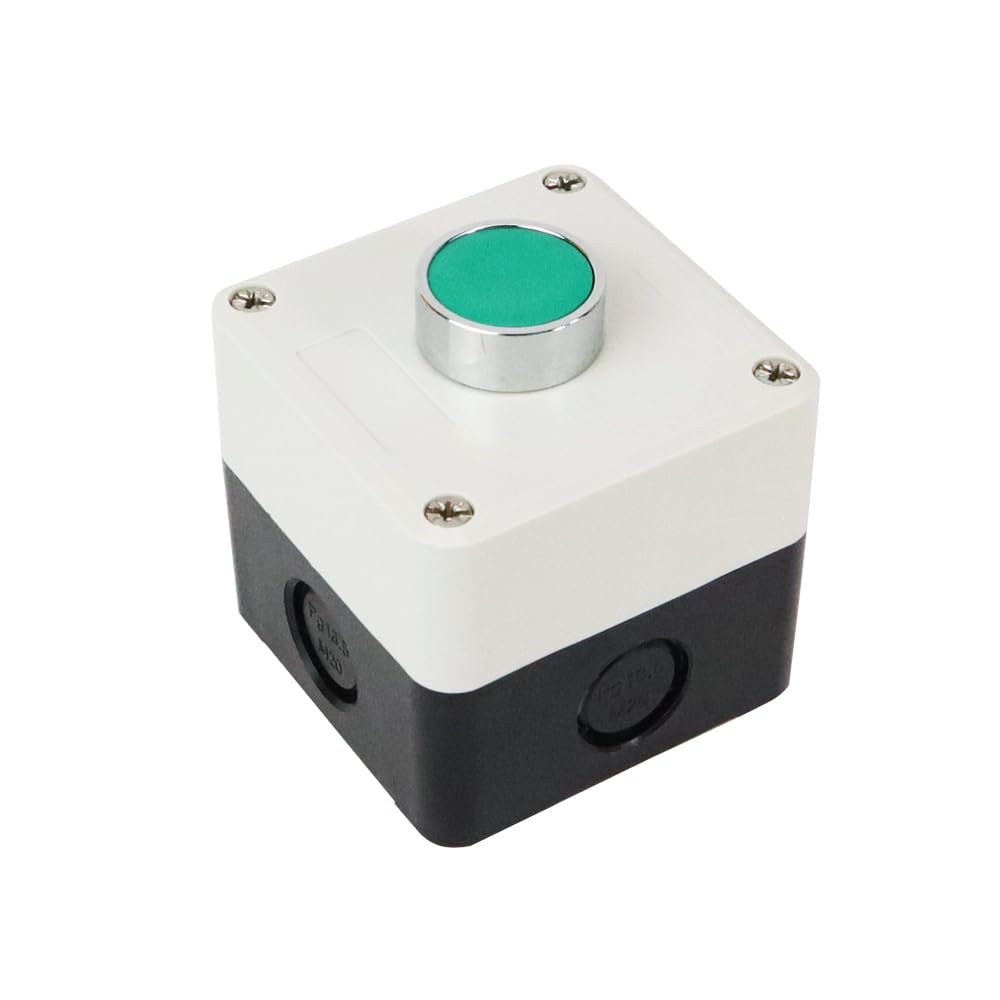 ATO Momentary Push Button Switch Station Box, 1 NO+1NC, ABS One