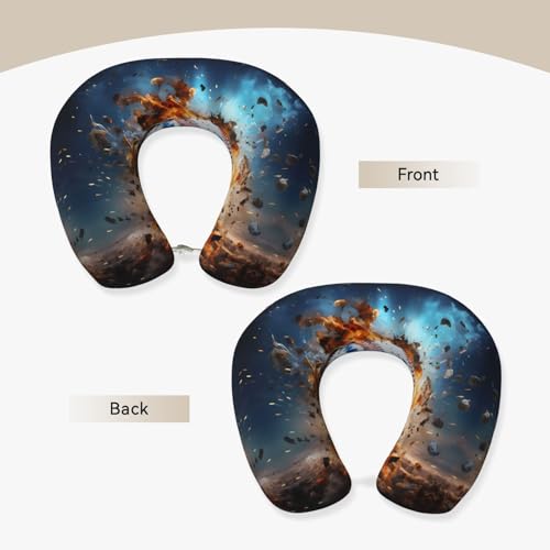 Almohada u-shaped viscoelástica para viaje y cuello miniatura 2