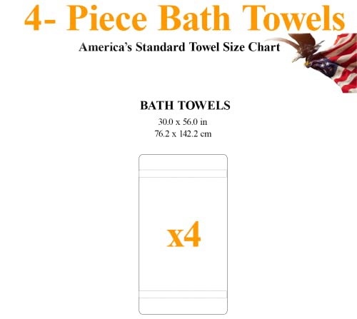 Maura Luxurious Extra Large Turkish Bath Towel Sets 4Pc - Ultra Soft, Thick, Plush & Highly Absorbent Premium Hotel & Spa Quality Oversized Cotton Towels For Adults - Enhance Your Bathroom - White #TOP1