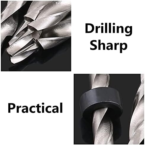 6 Pcs Pocket Hole Drill Bit Twist Step Drill Bit Twist Drill Bit for Manual Pocket Hole Jig System Grill Guide Drill Tools Kit