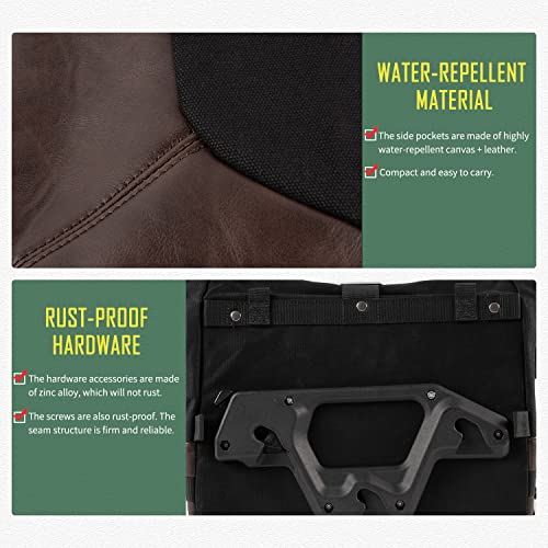 Lorababer Motorcycle Quick Release Saddlebag Side Bag Travel Saddle Bag Touring Luggage Bag Compatible With H-Onda Rebel Cmx300 Cmx500 Cm300 Cm500 Cm Cmx 300 500 (Saddlebag) #TOP1
