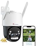 Ctronics 4K 10X Zoom Híbrido Camara Vigilancia WiF...: 【4K 8MP Ultra HD & Visión Nocturna 30 m】La Ctronics 4K camara de vigilancia exterior ofrece imágenes ultra claras en 3840×2160, capturando detalles como rostros, matrículas y pequeños objetos con colores naturales. Con modos infrarrojo, a todo color ...