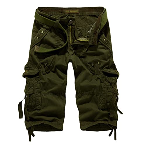 Short d'été pour homme style militaire Army En8 cargo léger sans ceinture