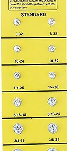 1 TU58 Thread Measuring Gauge, Vertical Bolt and Nut Gauge / Thread Checker (Inch & Metric)