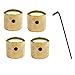 Pack of 4pcs Brass Knob Volume Tone Control Knobs for Electric Guitar Bass Screw Type