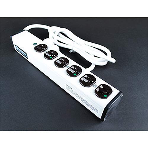 MultiOutlet Power Unit, 131/4"L, 6 Outlets, 15' Cord