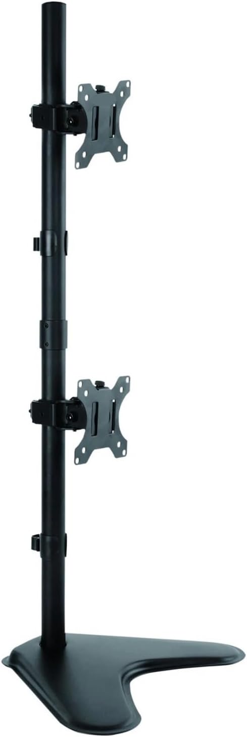 Dual Monitor Vertical Stand - 2 Computer Screen Stands 13-32 Inch Displays