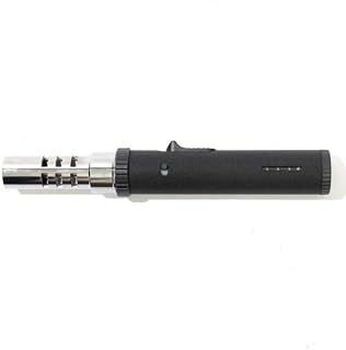 [アッソブ] ポータブルスティックバーナー PORTABLE STICK BURNER RENEWAL ガスマド付 高火力 1300℃ ブラック