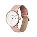 Produktbild Nordgreen Skandinavische Design Uhr Analog Quarz Rosé Gold | Weißes Ziffernblatt | Pinkes, auswechselbares Leder Armband | Modell: Philosopher