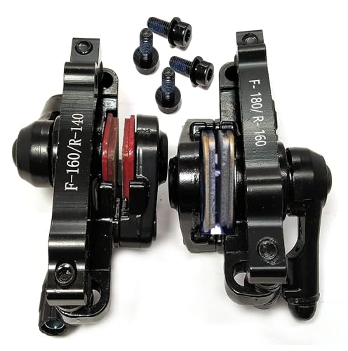 Image of Bicycle Disc Brake Caliper Set, Front and Rear Combo Pack, Black, 2 Piece