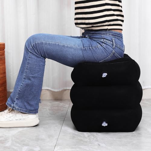 Repose-pieds gonflable texture douce design portable ajustable