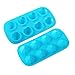 Webake 2 Pack Ice Cube Trays Diamond Shape 8 Cavity Reusable Silicone Ice Cube Mold, Crayons Wax Resin Chocolate Candy Molds