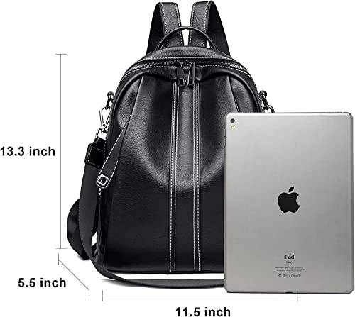 Image of ProArch Women's PU Leather Stylish and Trending Backpack for College Office Travel Anti Theft Backpack Purse for Women and Girls with Sling Belt| Casual