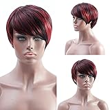 Las pelucas Meirifa Pixie Cut utilizan fibra saludable que es adecuada para uso a largo plazo y es el mejor material de fibra para pelucas. Se ve completamente natural, suave como el cabello humano real, fácil de peinar, mínimo desprendimiento y enredos.