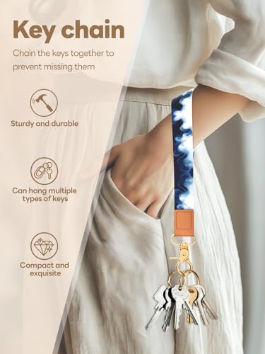 Image of Wristlet Keychain for Women and Men, Key Chain Holder, Wrist Lanyard for Keys