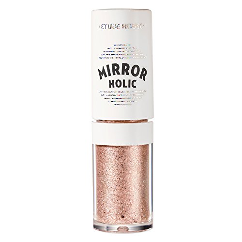 ETUDE HOUSE Mirror Holic Liquid Eyes (#PK001 Pink Ornament) | Kbeauty| Eyes Makeup | Liquid Eye Shadow with Sparkling Metallic Glitter | Long-Lasting and Quick Fixing