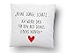 Produktbild Liebeskissen mit Spruch ''Keine Sorge, Schatz. Ich werde dich für den Rest deines Lebens nerven.'' - Deko-Kissen -Romantische Geschenkidee - weiß 40cm x 40cm - Kissen inkl. Füllung - Liebe - Schatz