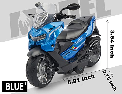 image for Gilumza Pull Back Motorcycle Toys, Moto Gift with Music Lighting, Peda