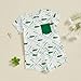 Partclots Toddler Infant Baby Boy Summer Outfit Loose Fit Crew Neck Golf Print T-Shirt Pockets 2Pcs Shorts Set (Green-Golf, 12-18 Months)