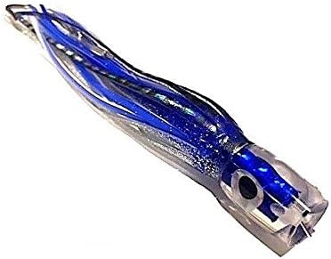 Saltwater Trolling Lure 7 1/2" Blue Jet Flow Big Game Offshore Lure Mahi Sailfish Tuna Marlin