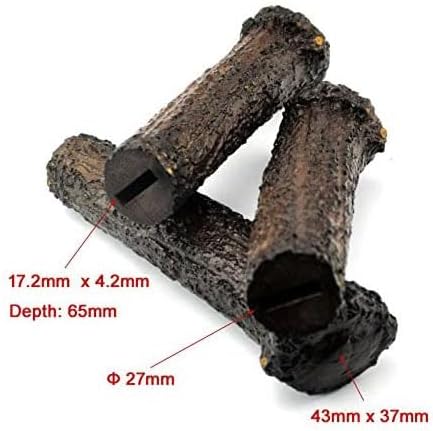 RECHERE 1PCS POM Resin Imitation Sambar Stag Antler Horn Knife Scales Handle for Sword Knives Making image 5