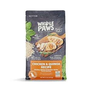Whole Paws by Whole Foods Market, Adult Dog Food, Chicken & Quinoa Recipe, 4 Pound