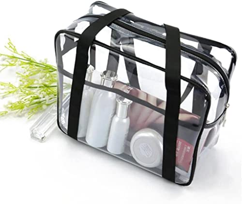 Louise Maelys Travel Clear Makeup Handbag Large Toiletry Cosmetic Organizer Bag Waterproof3