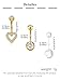 QWALIT Belly Button Piercing Kit Belly Piercing Kits Gold Belly Button Piercing Gun Self Belly Piercing Gun with Surgical Steel Heart Belly Rings at Home