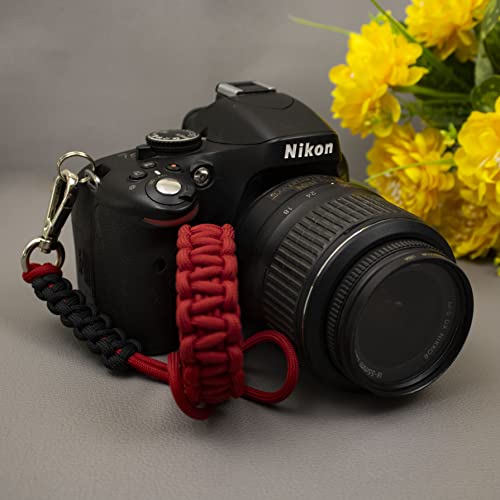 Image of Paracord Wrist | Camera Strap for Robust Hand Grip To Hold All DSLR Camera | Heavy gear | Binocular -Alloy camera strap