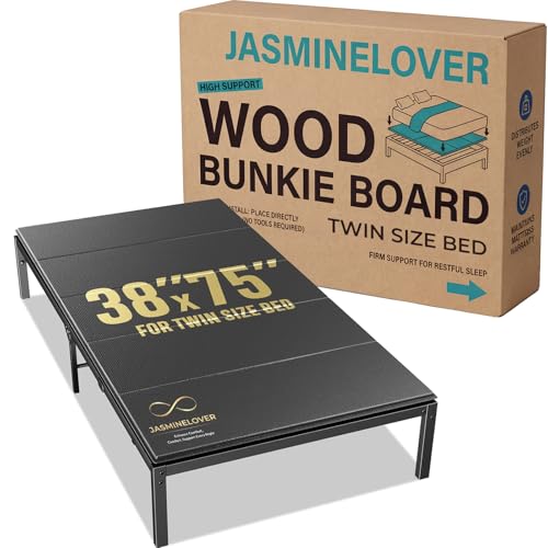 Bunkie Board Twin Size 38x75- Heavy Duty Reinforced Wood Bed...