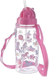 Children's Enchanted Rainbow Unicorn Reusable Water Bottle with Flip Straw