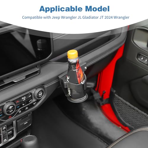 Portavasos para Jeep Wrangler JL 2024+ Negro miniatura 3