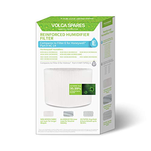 Volca Spares Reinforced Humidifier Filter E Compatible with Honeywell Humidifier, Part # HC-14