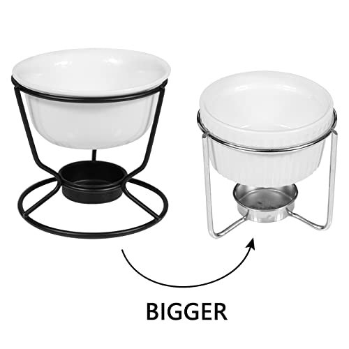 image for CLEABANKE 2 Pieces Butter Warmers for Seafood,Ceramic Butter Warmers f