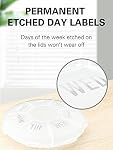 Barhon Small Pill Organizer Weekly 2 Pack, 7 Day Daily Pill Box Cases, 2 Weeks Portable Medicine Container for Vitamin Fish Oil Supplements (White)