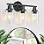 Watyo Vanity Lights Fixtures with Globe Glass Shades