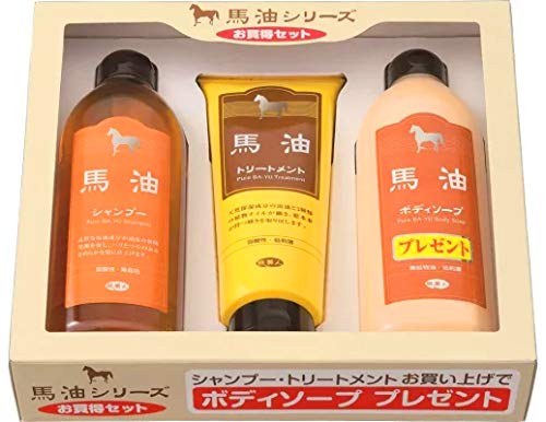 Amazon | アズマ商事 馬油シャンプー トリートメント ボディーソープ