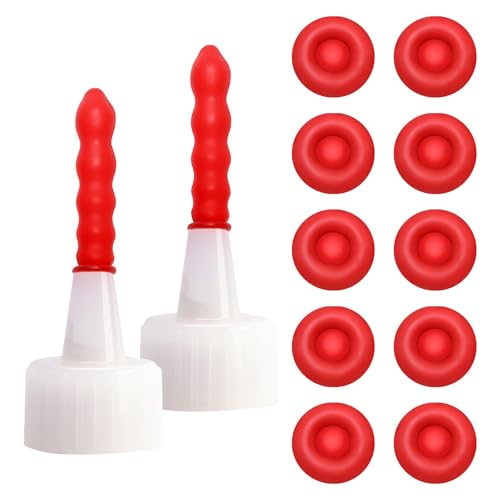 balacoo 200pcs Tapas para Sellador Caps Flexibles para conservar sellador, pintura y pegamento para volver a sellar tubos abiertos que previenen humedad y suciedad miniatura 1