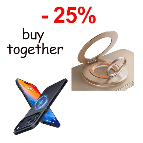 TORRAS Magnetic Case & Magnetic Phone Grip Ring Holder Kickstand