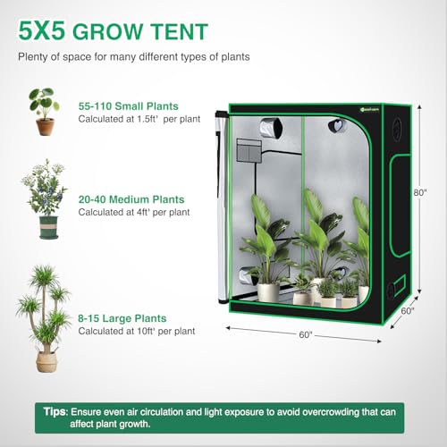 Yesker 5x5 Large Grow Tent