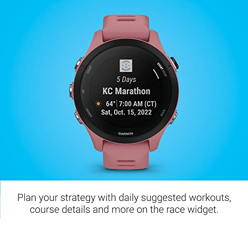 Image of Garmin Forerunner 255S, Smaller GPS Running Smartwatch, Advanced Insights, Long-Lasting Battery, Light Pink