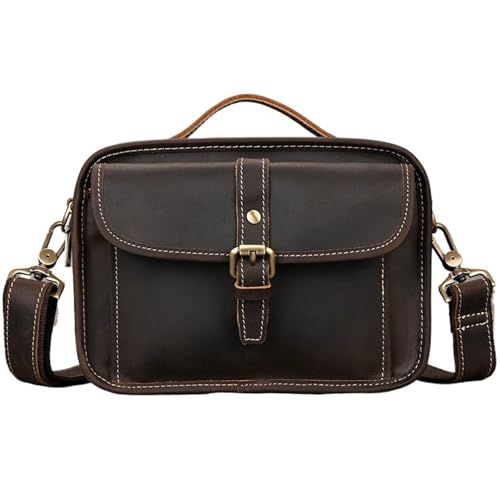Sacoche homme cuir marron : sac à bandoulière vintage et petit fourre-tout pour le quotidien