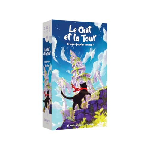 Le Chat et la Tour – Jeu de Dextérité Coopératif ou Compétitif | Unfriendly Games | 1 à 5 Joueurs | Dès 8 Ans | 20 Min | Poétique &amp; Tactile | Blackrock Games