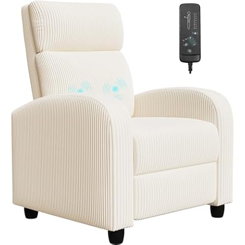 Furniwell Corduroy Massage Recliner Cover