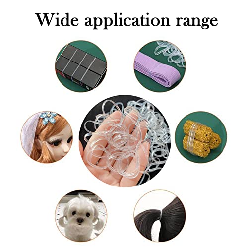 Hair Elastic Band Cutter For Kids,3Pc Elastic Rubber Bands Cutter For Hair Tie Remover Tool Accessories-50Pc Clear Elastic Hair Rubber Bands For Hair #TOP4