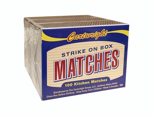 Generic Cartwright, Kitchen Matches, Strike on Box, Premium Quality, 3 Boxes of 100 Count (2), Red