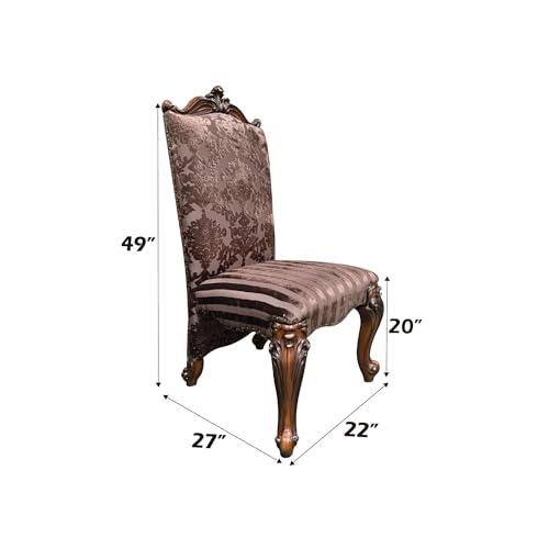Acme-Versailles-Faux-Leather-Dining-Side-Chair-in-2-Tone-Brown-Set-of-2 Acme Versailles Faux Leather Dining Side Chair in 2 Tone Brown Set of 2