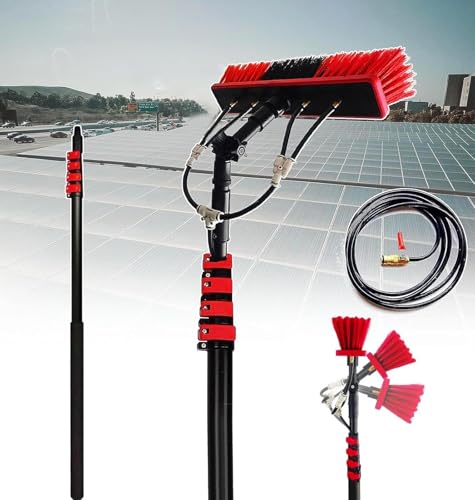 Kit de nettoyage de vitres télescopique avec perche extensible