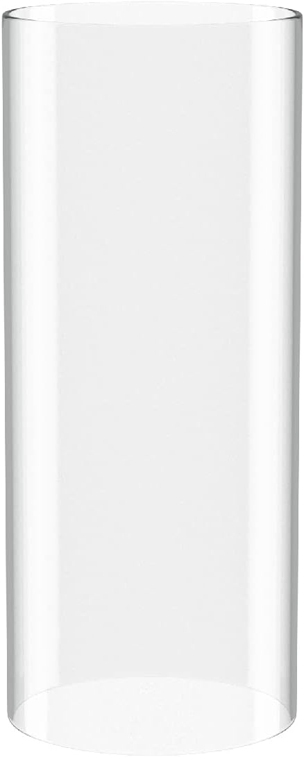 SUNWO - Portavelas de vidrio de borosilicato, transparente, con extremos abiertos, estilo quinqué, de cualquier tamaño (3  3.5  4  4.5  5  5.5  6  7