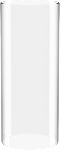SUNWO - Portavelas de vidrio de borosilicato, transparente, con extremos abiertos, estilo quinqué, de cualquier tamaño (3  3.5  4  4.5  5  5.5  6  7 disponible en Yaxa Peru